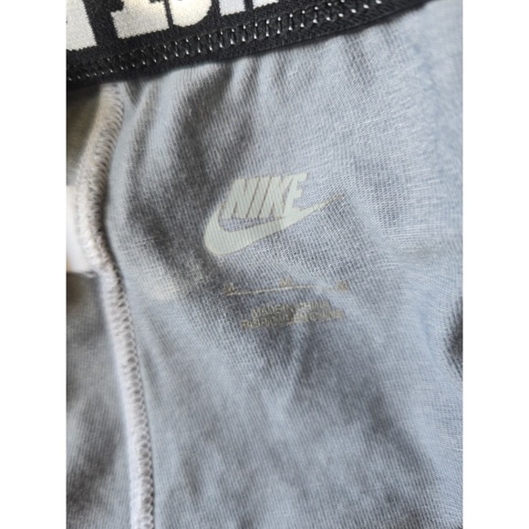 Nike Just Do It Leggings Women's Size M Gray White Athleisure Activewear - Picture 4 of 5